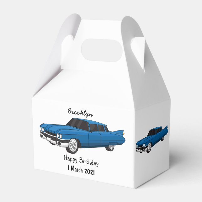 Caja Para Regalos Auto clásico Guay blue 1959 (Front Side)