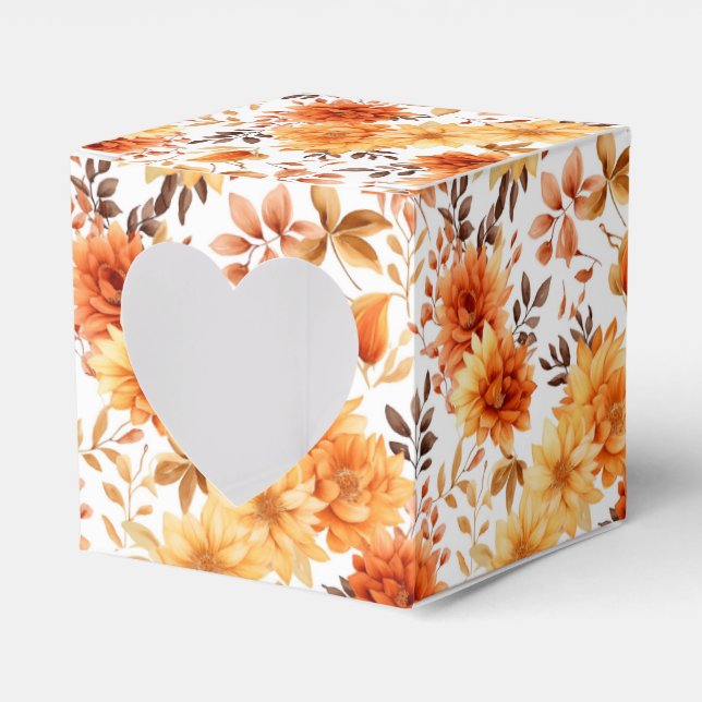 Caja Para Regalos Autumn Flowers Favor Gift Box (Anverso)