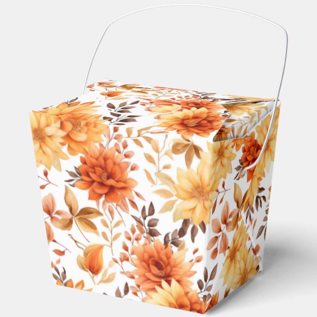 Caja Para Regalos Autumn Flowers Favor Gift Box (Anverso)