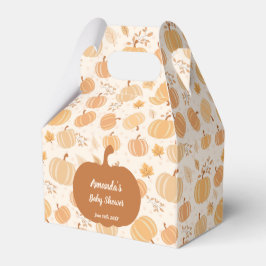 Caja Para Regalos Autumn Harvest Pumpkin Pastel Baby Shower
