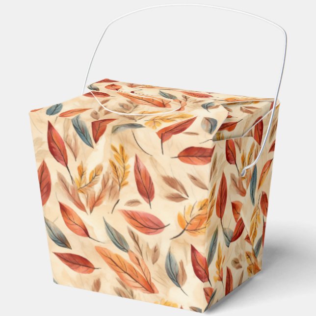 Caja Para Regalos Autumn Leaves Favor Gift Box (Anverso)