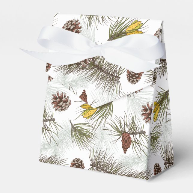 Caja Para Regalos Autumn Pine Cones (Front Side)