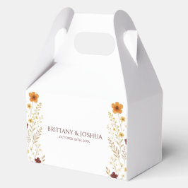 Caja Para Regalos Autumn Wildflower Elegant Boho Boda