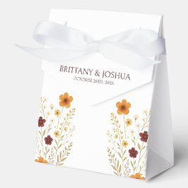 Caja Para Regalos Autumn Wildflower Elegant Boho Boda