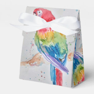 Caja Para Regalos Ave de loro arcoiris Pájaro Cumpleaños Cake Favor