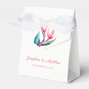 Caja Para Regalos Ave del Boda tropical del paraíso