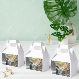 Caja Para Regalos Aventura de alta velocidad en el vibrante paisaje