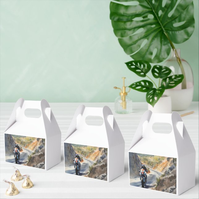 Caja Para Regalos Aventura de alta velocidad en el vibrante paisaje  (Múltiple)