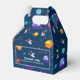 Caja Para Regalos Aventura espacial: Astronautas Azules Fiesta de cu