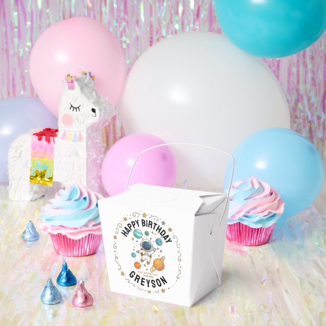 Caja Para Regalos Aventura Espacial Primer Cumpleaños | Fiesta del e (Fiesta)