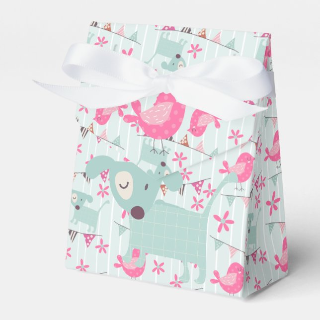 Caja Para Regalos Aves, perros, carteles, flores (Front Side)