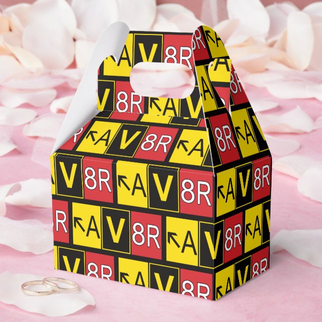 Caja Para Regalos Aviador: AV8R (Boda)