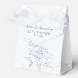 Caja Para Regalos Aviador Piloto Avión Baby Shower de carga preciada