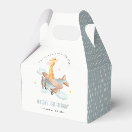 Caja Para Regalos Avión amarillo lindo Giraffe Cielo Estrella niños