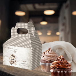 Caja Para Regalos Avión Teddy Bear entrega especial Baby Shower