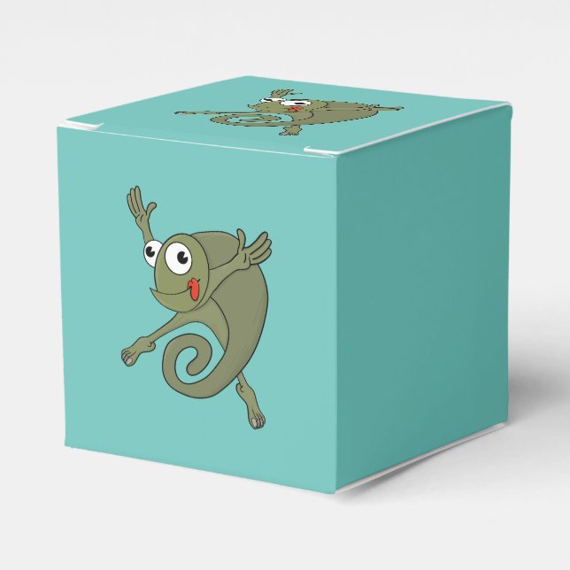 Caja Para Regalos Awesome Chameleon (Costado Anverso)