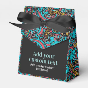 Caja Para Regalos Azteca Axolotl Xolotl Patrón Tribal mitología boho