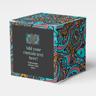 Caja Para Regalos Azteca Axolotl Xolotl Patrón Tribal mitología boho