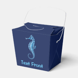 Caja Para Regalos Azul Caballito de Mar