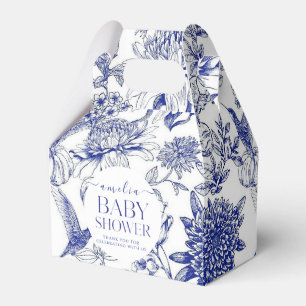Caja Para Regalos Azul Chinoiserie Victoriano Floral ducha de bebé