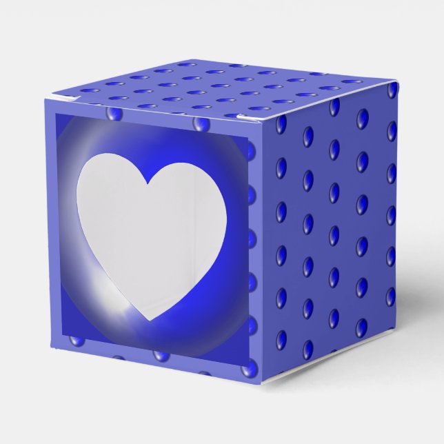 Caja Para Regalos Azul de encaje cerámico de Grecia (Anverso)