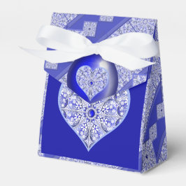 Caja Para Regalos Azul de encaje cerámico de Grecia