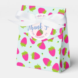 Caja Para Regalos Azul de fresa