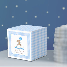 Caja Para Regalos Azul elegante podemos esperar a la ducha de bebé