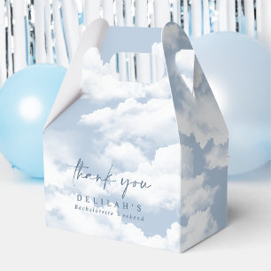 Caja Para Regalos Azul "En la nube nueve" Fin de semana de soltera G
