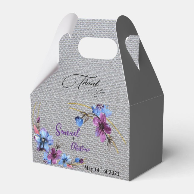 Caja Para Regalos azul lavanda (Front Side)