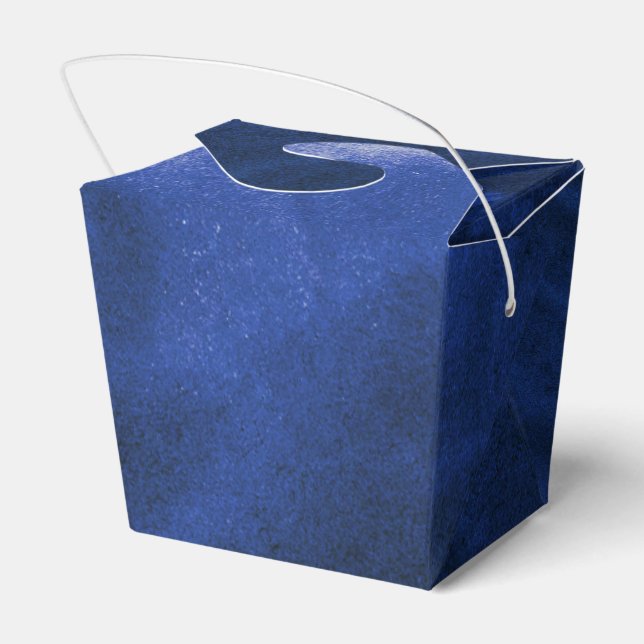 Caja Para Regalos Azul marino y Grunge dorado (Reverso)