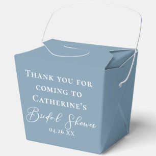 Caja Para Regalos Azul Polvoriento Chic Fortuna de Ducha Nupcial Per