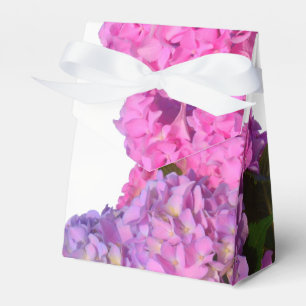 Caja Para Regalos Azul rosa Hydrangeas flores púrpura elegantes