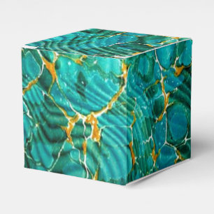 Caja Para Regalos Azul veteado del aficionado a los libros de la