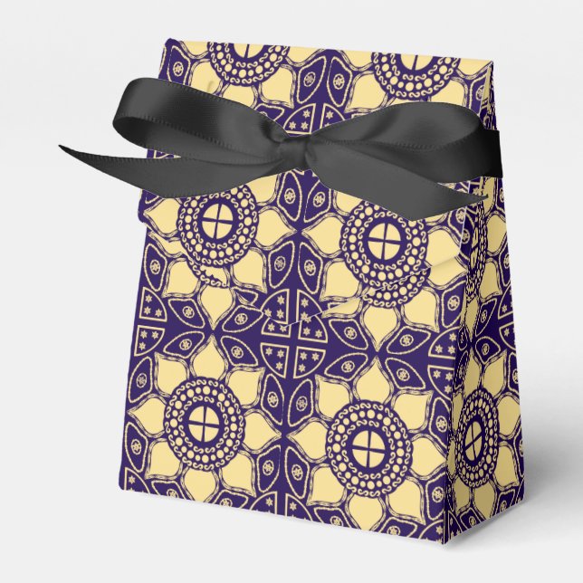 Caja Para Regalos Azul y oro (Front Side)