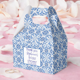 Caja Para Regalos Azulejos azules mediterráneos ducha de novia