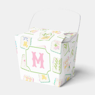 Caja Para Regalos Azulejos de Mahjong de Verano Sureño con Acuarela 