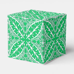 Caja Para Regalos Azulejos marroquíes - jade verde y blanco