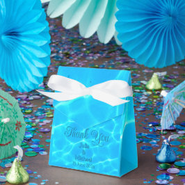 Caja Para Regalos Azure Turquoise Bleu Water Reflalism Minimalismo