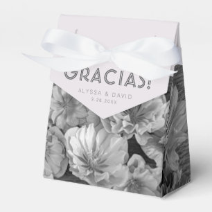 Caja Para Regalos B & W Garden Hellebore Favor Box
