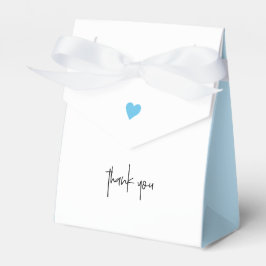 Caja Para Regalos Baby Boy Shower Blue Hearbon Ribbon Gracias