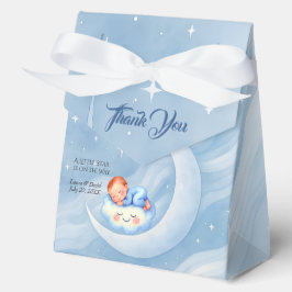 Caja Para Regalos Baby Boy Shower Invitan a la Moonlight Stars Water