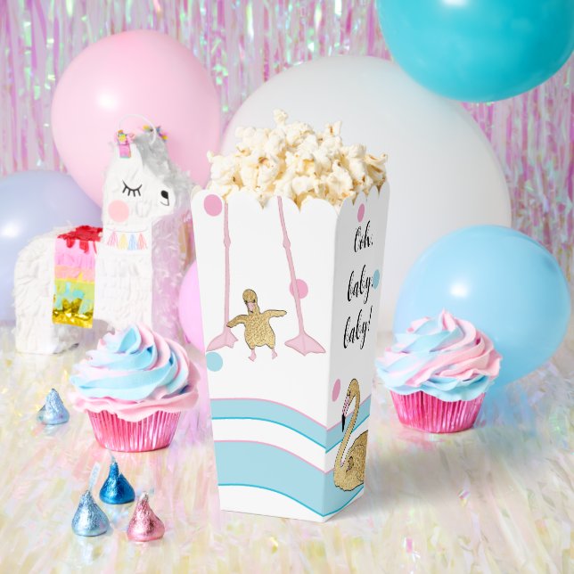 Caja Para Regalos Baby Flamingo y Mom Baby Shower (Fiesta)