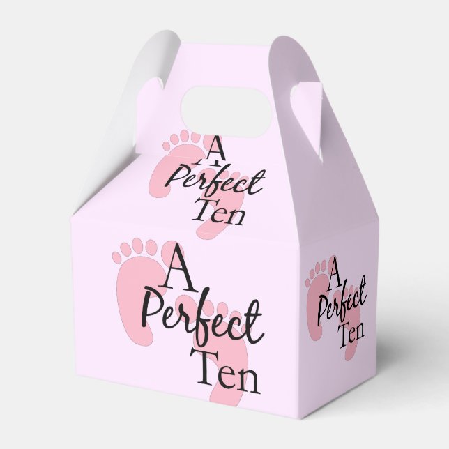 Caja Para Regalos Baby Girl Shower Favor Box (Front Side)