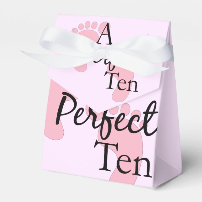 Caja Para Regalos Baby Girl Shower Favor Box (Front Side)