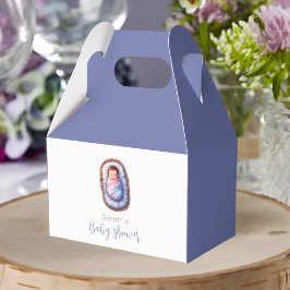 Caja Para Regalos Baby in Basket Gender Neutral Cute Blue