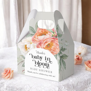 Caja Para Regalos Baby in Bloom Floral Baby Shower Gracias
