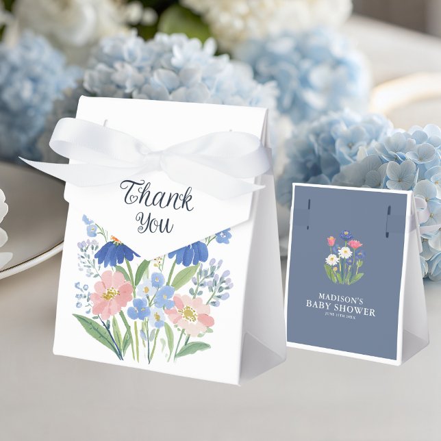 Caja Para Regalos Baby in Bloom Thank You Wildflower Meadow Shower (Subido por el creador)