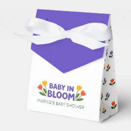 Caja Para Regalos Baby in Bloom! Tulip Floral Garden Baby Shower