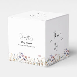 Caja Para Regalos Baby In Bloom Wildflower Baby Shower
